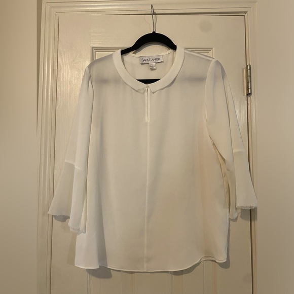 Sara Campbell blouse Cream L - Picture 1 of 8